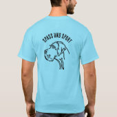 Honden vrienden shirt twee prints met tekst (Achterkant)