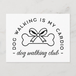 Honden wandelclub esthetisch grappig briefkaart