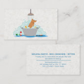 Honden wassen visitekaartje (Voorkant / Achterkant)