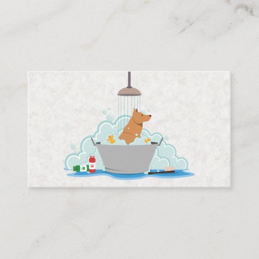 Honden wassen visitekaartje (Voorkant)