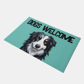 Honden welkom deurmat (Schuin)