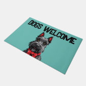 Honden welkom deurmat (Schuin)