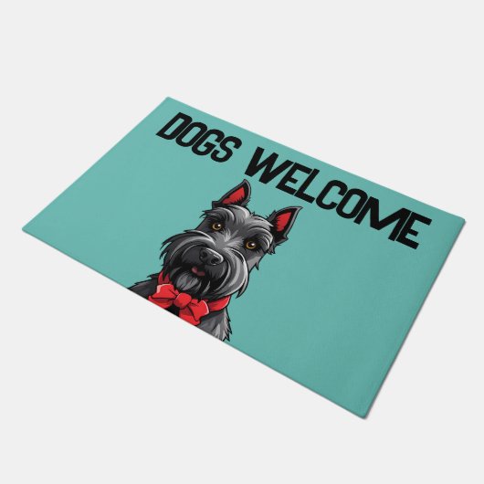 Honden welkom deurmat (Schuin)