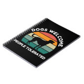 Honden Welkom, Mensen Getolereerd - Grappig Hond D Notitieboek (Linkerzijde)