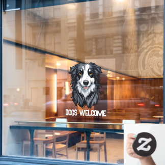 Honden welkom raamsticker