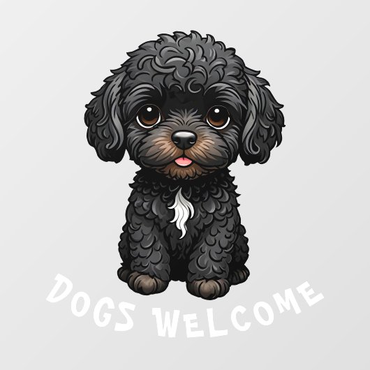 Honden Welkom Venster Cling Raamsticker (Vel)
