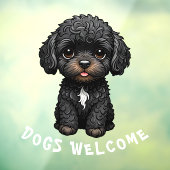 Honden Welkom Venster Cling Raamsticker (Vel 3)