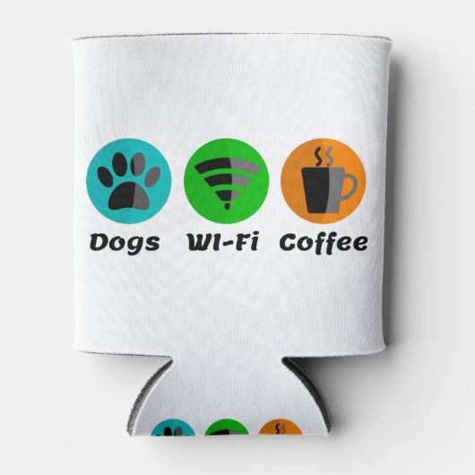 Honden Wi-Fi en koffie Blikjeskoeler (Voorkant)