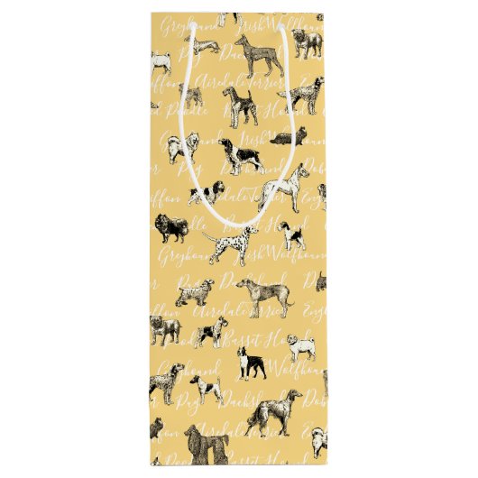  honden wijn cadeautas (Achterkant)