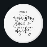 Honden Wijn Liefde Geluk Quote Funky Hand Lettered Magneet<br><div class="desc">Dogs Wine Love Happiness Quote Funky Hand Lettered magnet © Gorjo Design. Gedrukt door Zazzle. // Een ontwerp op maat nodig? Heb je andere ideeën? Neem gerust contact met me op: zoe@gorjodesigns.com</div>