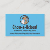 Honden Zelfgemaakt Pet Food Chef visitekaartjes (Voorkant)