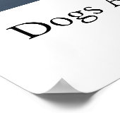 Honden zijn Angels Poster (Hoek)