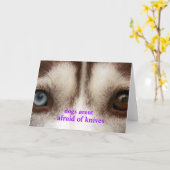 Honden zijn bang kaart (Gele Bloem)