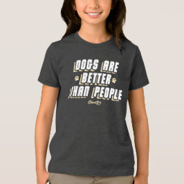 Honden zijn beter (WHT/CRM) Tri-Blend Shirt