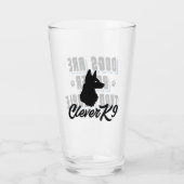 Honden Zijn Beter [Zwart/Blauw] Glas (Achterkant)
