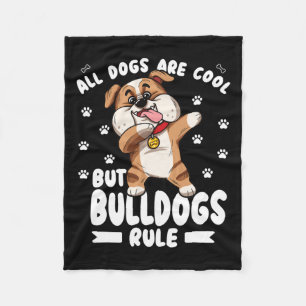 Honden zijn cool, maar bulldogs heersen over Schat Fleece Deken