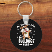 Honden zijn cool, maar bulldogs heersen over Schat Sleutelhanger (Voorkant)