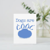 HONDEN zijn Cool Paw Print Briefkaart (Staand voorkant)