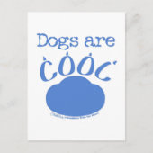 HONDEN zijn Cool Paw Print Briefkaart (Voorkant)