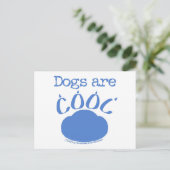 HONDEN zijn Cool Paw Print Briefkaart (Staand voorkant)