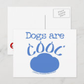 HONDEN zijn Cool Paw Print Briefkaart (Voorkant / Achterkant)