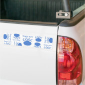 HONDEN zijn Cool Paw Print Bumpersticker (Op Truck)