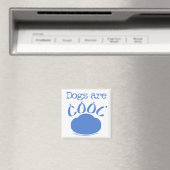 HONDEN zijn Cool Paw Print Magneet (Insitu (Vaatwasser))