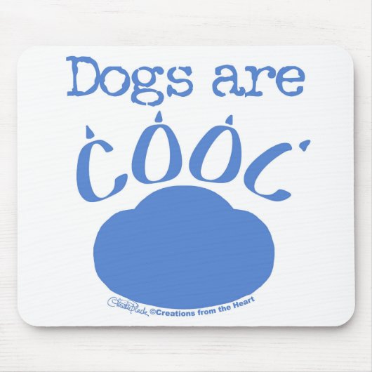 HONDEN zijn Cool Paw Print Muismat (Voorkant)