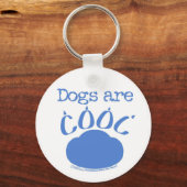 HONDEN zijn Cool Paw Print Sleutelhanger (Voorkant)