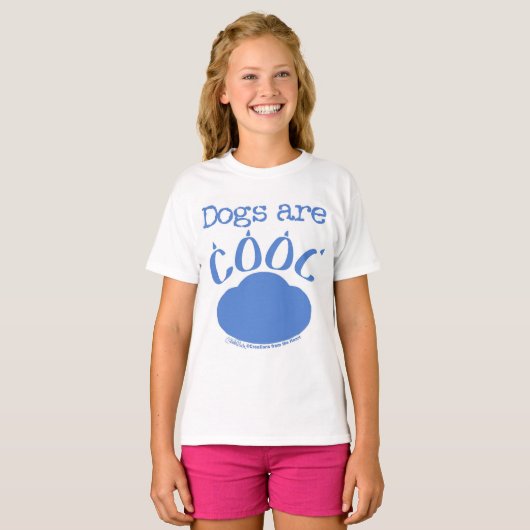 HONDEN zijn Cool Paw Print T-shirt (Voorkant volledig)