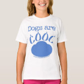 HONDEN zijn Cool Paw Print T-shirt (Voorkant)