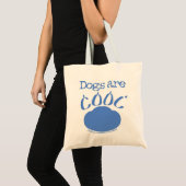 HONDEN zijn Cool Paw Print Tote Bag (Voorkant (product))