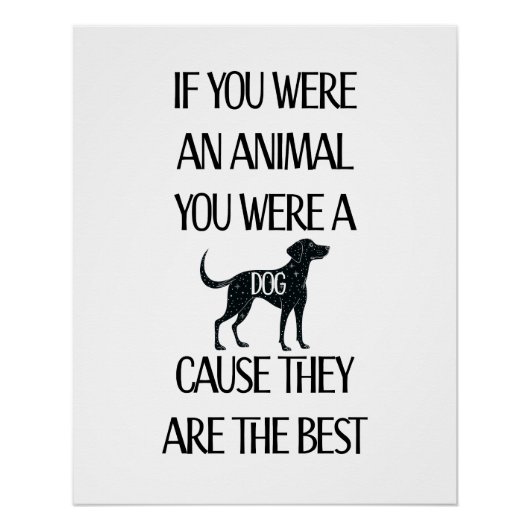 Honden zijn de beste. Direct downloaden of Posters (Voorkant)