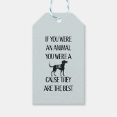 Honden zijn de beste - Gift Label Cadeaulabel (Voorkant)