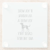 Honden zijn de beste - glazen onderzetter (Achterkant)