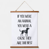 Honden zijn de beste. hangend wandkleed (Voorkant)