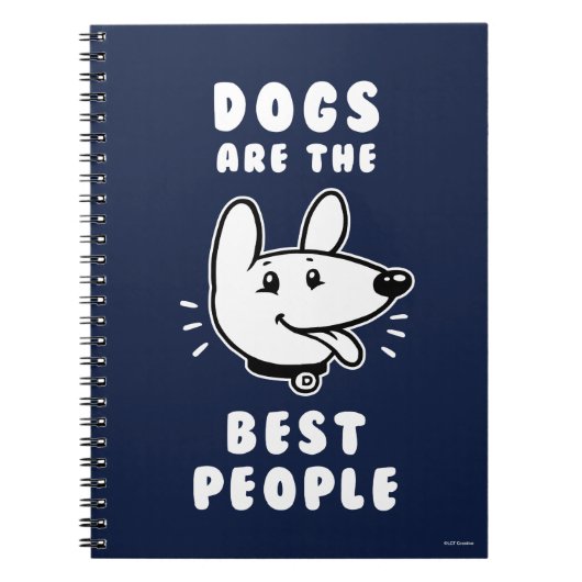 Honden zijn de beste mensen notitieboek (Voorkant)