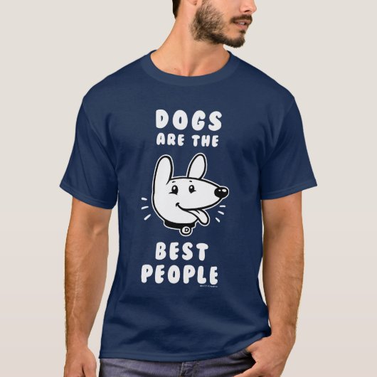 Honden zijn de beste mensen t-shirt (Voorkant)