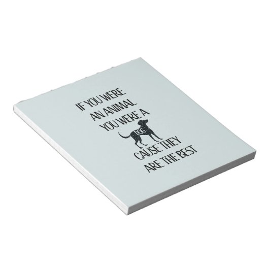 Honden zijn de beste - notitieblok (Schuin)