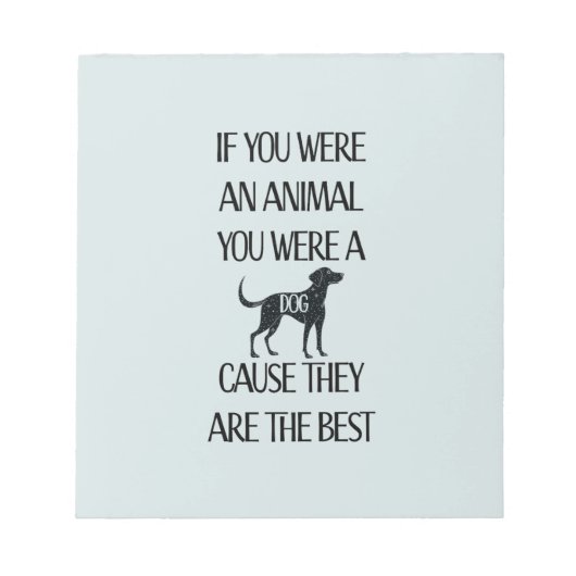 Honden zijn de beste - notitieblok (Voorkant)