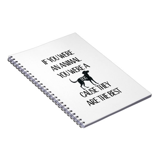 Honden zijn de beste. Perfect cadeau voor het hond Notitieboek (Rechterzijde)