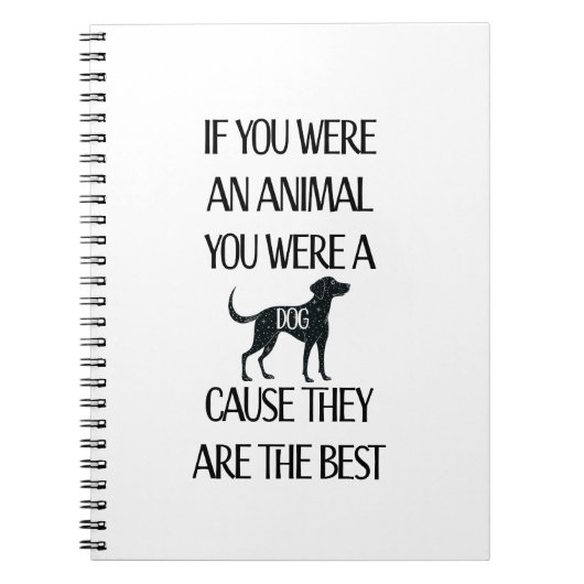 Honden zijn de beste. Perfect cadeau voor het hond Notitieboek (Voorkant)