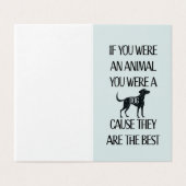 Honden zijn de beste. Perfecte kaart voor het hond (Buitenkant ongevouwen)