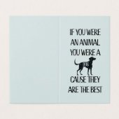 Honden zijn de beste. Perfecte kaart voor het hond (Buitenkant ongevouwen)