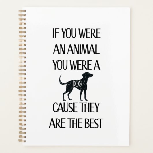 Honden zijn de beste - Planner (Voorkant)
