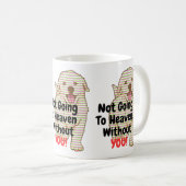 Honden zijn de beste vriend van de mens koffiemok (Voorkant rechts)