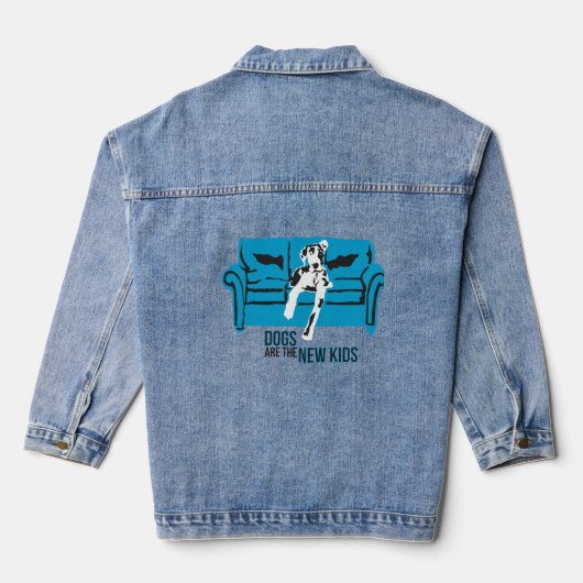 Honden zijn de nieuwe Kinderen Denim Jacket (Achterkant)