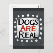 Honden zijn echt Briefkaart (Voorkant / Achterkant)