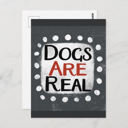 Honden zijn echt Briefkaart (Voorkant / Achterkant)