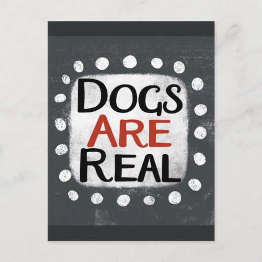 Honden zijn echt Briefkaart (Voorkant)